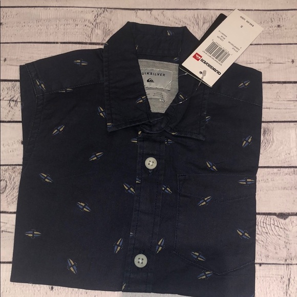 🆕 Quiksilver Boys' Boredsnap Mini Motif SS - Picture 6 of 7